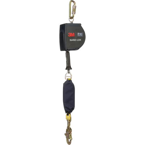 Cordage de s&eacute;curit&eacute; autor&eacute;tractable allong&eacute; Nano-Lok, 15', Acier galvanis&eacute;, Pivotant Groupe Belzile Dickner