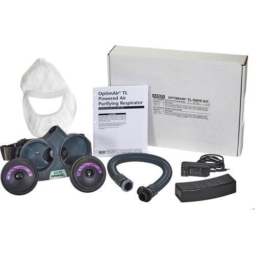 OptimAir&reg; TL PAPR Response Kit, Headcover & Faceshield, Lithium-Ion Battery Groupe Belzile Dickner