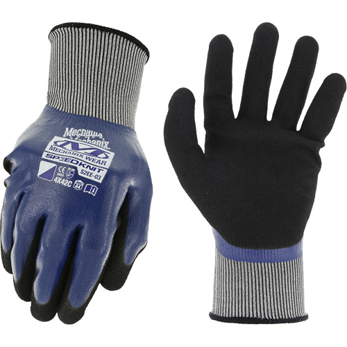 SpeedKnit Shield C4 Work Gloves, Size X-Large/10, 18 Gauge, Nitrile Coated, Nylon/Spandex Shell, ASTM ANSI Level A4/EN 388 Level C Groupe Belzile Dickner
