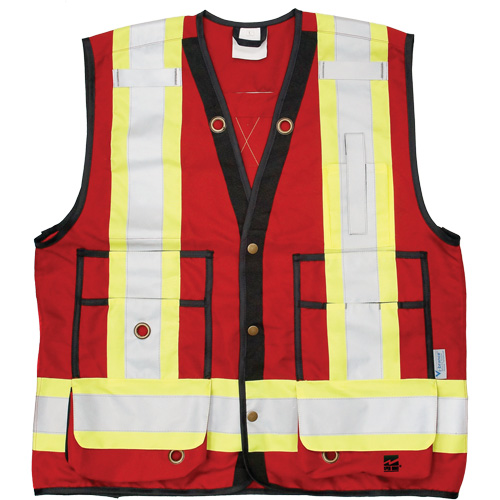 Veste d'arpenteur Open Road, Rouge, Grand, Polyester Groupe Belzile Dickner