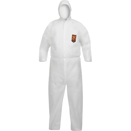 KleenGuard A40 Disposable Coveralls, Medium, White, Microporous Groupe Belzile Dickner