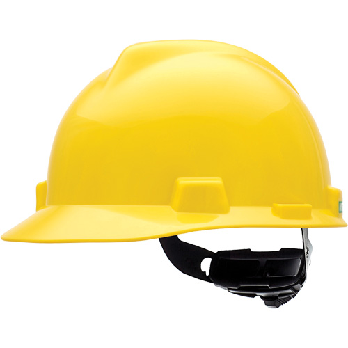 V-Gard Slotted Hard Hat, Meets CSA Type 1, Ratchet Suspension, Non-Vented Groupe Belzile Dickner