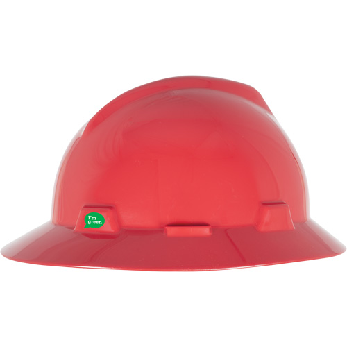 V-Gard&reg; GREEN Slotted Full Brim Hard Hat, Meets CSA Type 1, Ratchet Suspension Groupe Belzile Dickner