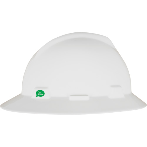 V-Gard&reg; GREEN Slotted Full Brim Hard Hat, Meets CSA Type 1, Ratchet Suspension Groupe Belzile Dickner