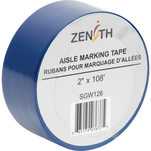 Aisle Marking Tape, 2" x 108', PVC, Blue Groupe Belzile Dickner