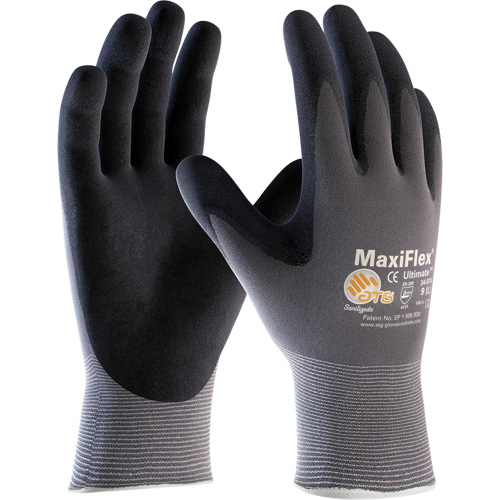 Gants MaxiFlex Ultimate ATG, 10/T-Grand, R&ecirc;vetement Mousse de nitrile, Calibre 15, Enveloppe en Nylon Groupe Belzile Dickner