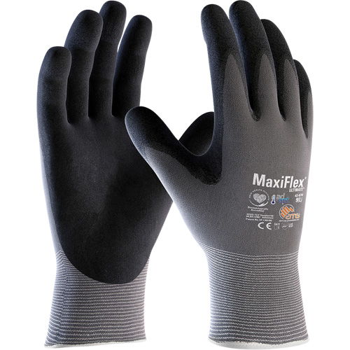 Gants enduits ATG MaxiFlex Ultimate AD-APT, Petit, R&ecirc;vetement Mousse de nitrile, Calibre 15, Enveloppe en Nylon/Spand Groupe Belzile Dickner