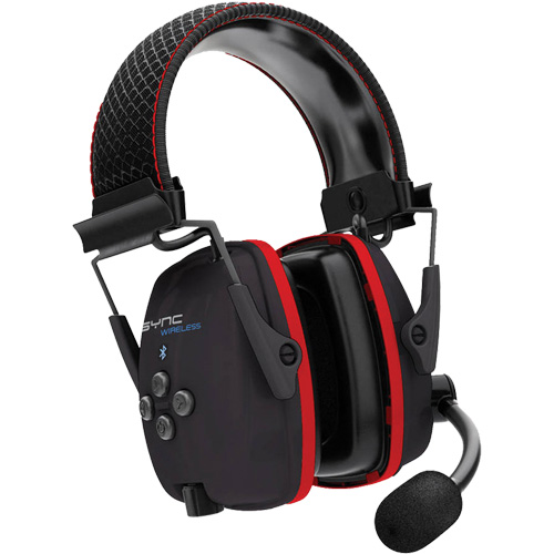 Wireless Hearing Protector Earmuffs with Bluetooth&reg; Audio, Headband Style, 25 dB Groupe Belzile Dickner