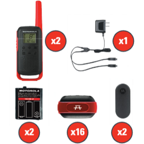Radios bidirectionnelles Talkabout, Bande FRS, 22 canaux, Port&eacute;e 32 km Groupe Belzile Dickner