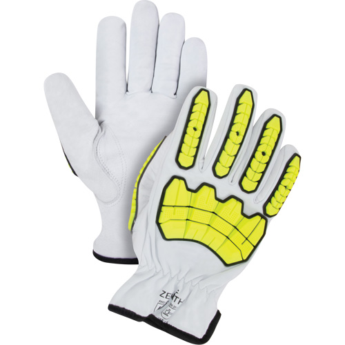 Impact & Cut Resistant Gloves, X-Large, Goatskin Palm, Driver Cuff Groupe Belzile Dickner