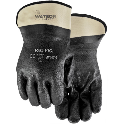 Rig Pig Gloves, One Size, Nitrile/PVC Coating, Jersey Shell Groupe Belzile Dickner