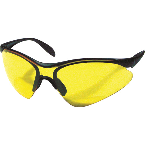 Lunettes de s&eacute;curit&eacute; Miranda, Lentille Jaune, Anti-&eacute;gratignures, R&eacute;pond ou surpasse la norme CSA Z94.3 Groupe Belzile Dickner
