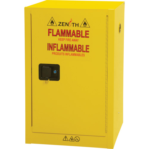 Flammable Aerosol Storage Cabinet, 12 gal., 1 Door, 23" W x 35" H x 18" D Groupe Belzile Dickner
