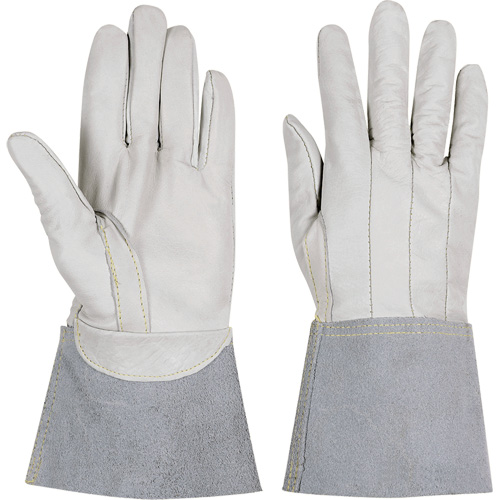 852 Ranpro&reg; FR White Stags TIG Gloves, Full Grain Calfskin, Size Small Groupe Belzile Dickner