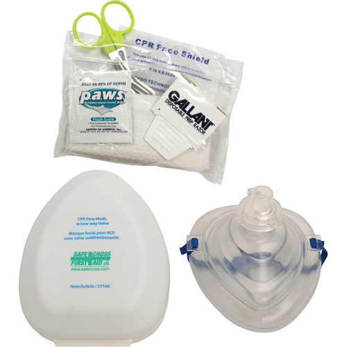 CPR Pocket Face Mask & Accessories Kit, Reusable Mask, Class 2 Groupe Belzile Dickner