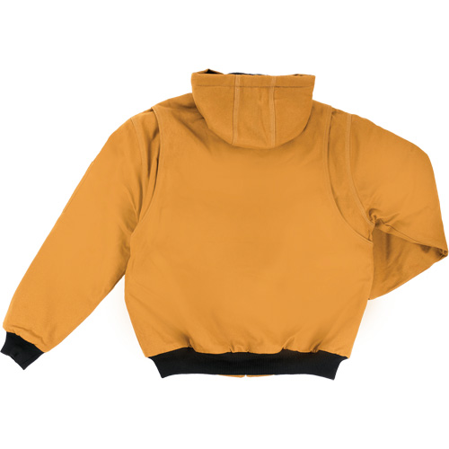 Hooded Duck Bomber Jacket, Men's, Small, Brown Groupe Belzile Dickner