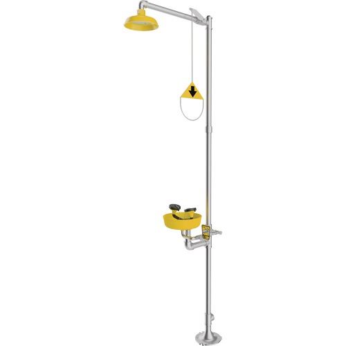 Combination Emergency Shower & Eyewash Station, Pedestal Groupe Belzile Dickner