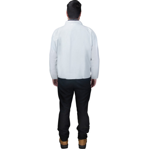Disposable Shirt, Microporous, Small, White Groupe Belzile Dickner