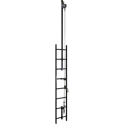 Lad-Saf Cable Vertical Safety System Climb Extension Bracketry, Galvanized Steel Groupe Belzile Dickner