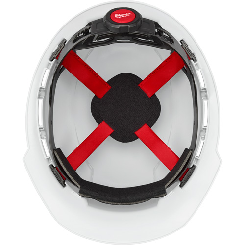 Casque de s&eacute;curit&eacute; &agrave; bordure avant, R&eacute;pond aux normes CSA type 1, Suspension Rochet, Ventil&eacute; Groupe Belzile Dickner