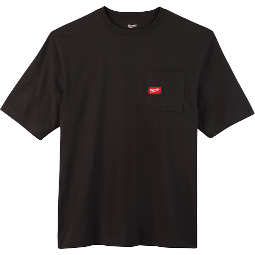 Heavy-Duty Pocket T-Shirt, Men's, Small, Black Groupe Belzile Dickner