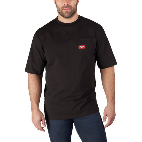 Heavy-Duty Pocket T-Shirt, Men's, Small, Black Groupe Belzile Dickner