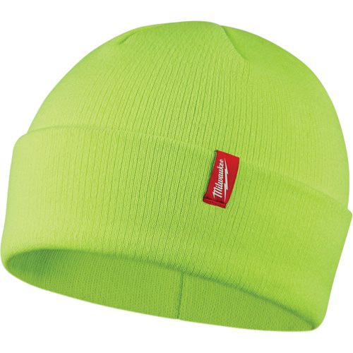 Tuque &agrave; revers haute visibilit&eacute;, Taille unique, Vert Groupe Belzile Dickner