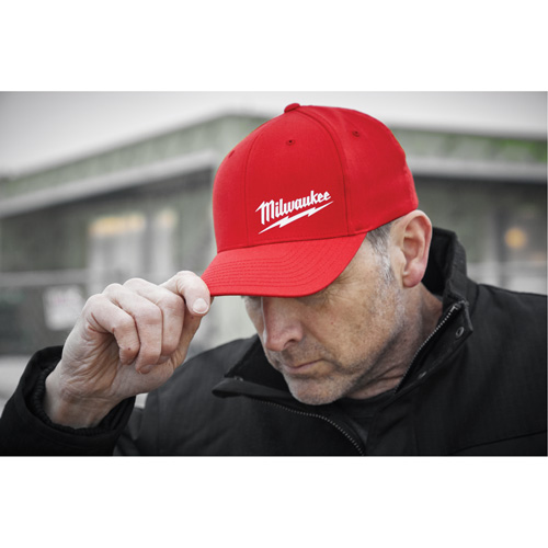 Flexfit&reg; Fitted Hat, Red, Poly-Cotton Groupe Belzile Dickner