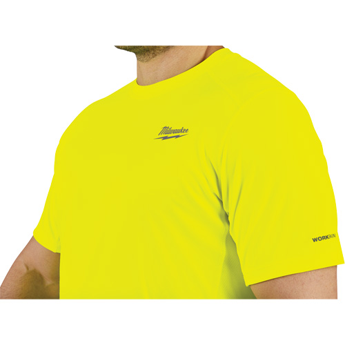 Workskin Lightweight High Visibility Shirt, Men's, Small, Yellow Groupe Belzile Dickner