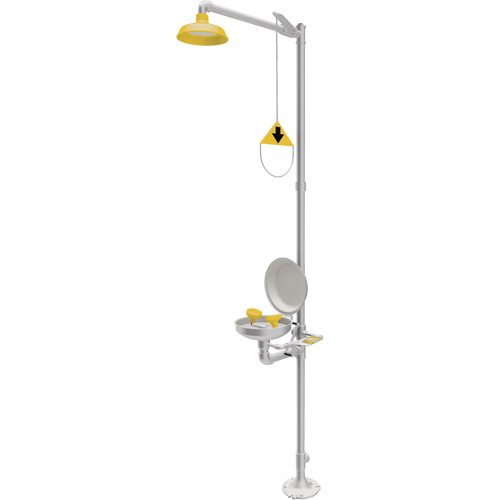 Combination Emergency Shower & Eyewash Station, Pedestal Groupe Belzile Dickner