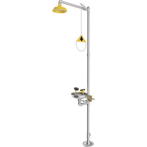 Combination Emergency Shower & Eyewash Station, Pedestal Groupe Belzile Dickner