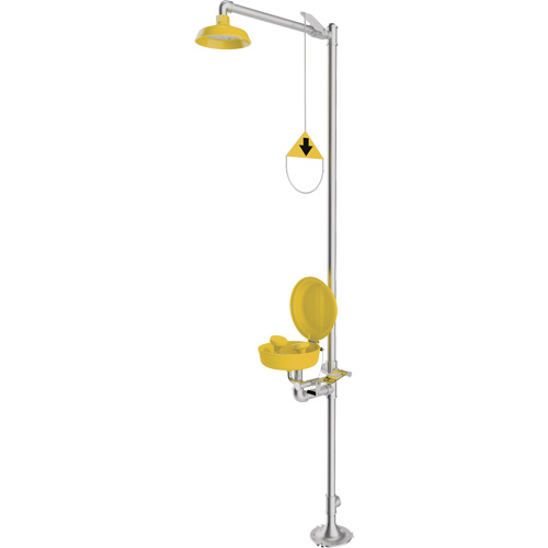 Combination Emergency Shower & Eyewash Station, Pedestal Groupe Belzile Dickner