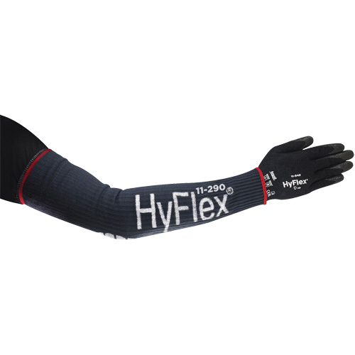 Manchon de compression &eacute;troit et long HyFlex, 18", Kevlar/Polyamide/Spandex/Acier inoxydable, Bleu Groupe Belzile Dickner