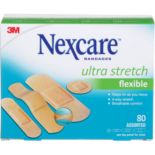 Pansements ultra-extensibles Nexcare, Assorti, Plastique, Non st&eacute;rile Groupe Belzile Dickner