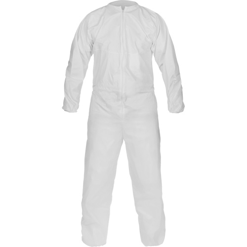 CleanMax&reg; Clean Manufactured Non-Sterile Coverall, Medium, White, Microporous Groupe Belzile Dickner