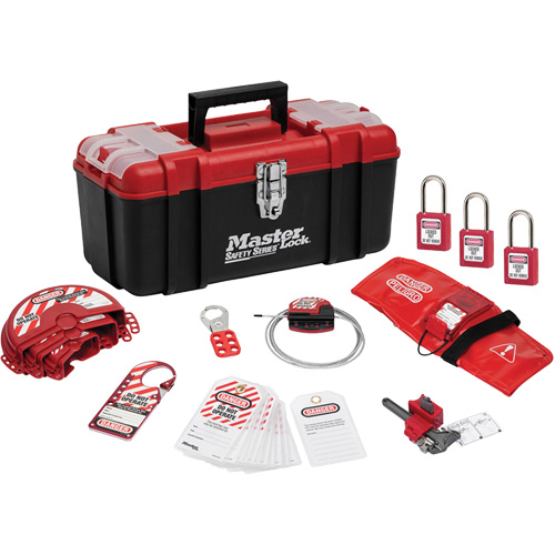 Standard Personal Lockout Kit with Zenex Thermoplastic Locks, Valve Kit, 13 Components Groupe Belzile Dickner