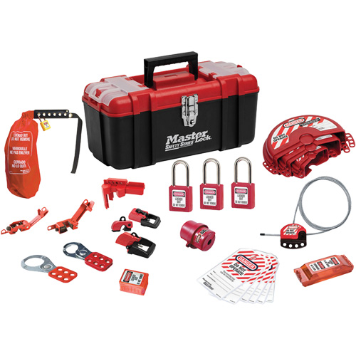 Standard Lockout Kit with Zenex Thermoplastic Locks, Electrical/Valve Kit, 27 Components Groupe Belzile Dickner