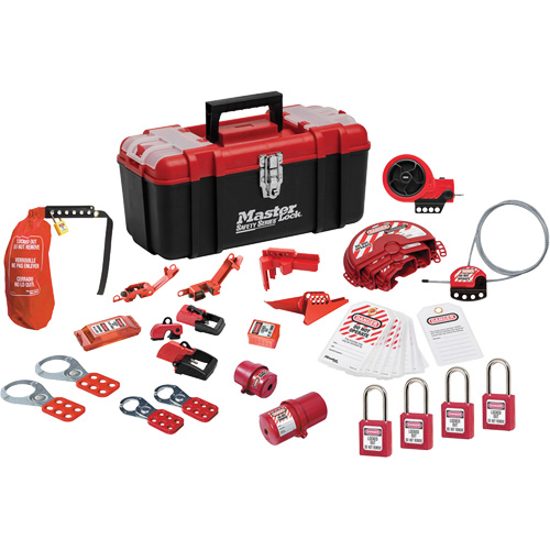 Premier Lockout Kit with Zenex Thermoplastic Locks, Electrical/Valve Kit, 27 Components Groupe Belzile Dickner
