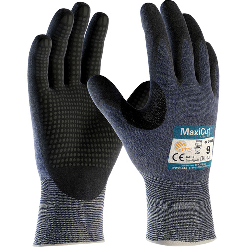 ATG MaxiCut&reg; Ultra DT, Size Large, 15 Gauge, Nitrile Coated, Engineered Yarn Shell, ASTM ANSI Level A3/EN 388 Level 5/EN 388 Level C Groupe Belzile Dickner