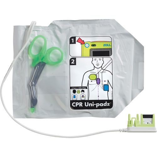 &eacute;lectrodes RCR pour adultes & enfants Uni-Padz, Zoll AED 3 Pour, Classe 4 Groupe Belzile Dickner