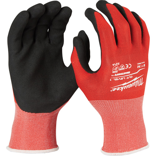 Gants r&eacute;sistant aux coupures, Taille Grand, Rev&ecirc;tement Nitrile, Enveloppe en Nylon/Lycra, ANSI/ISEA 105 niveau 1/EN 388 niveau 1 Groupe Belzile Dickner