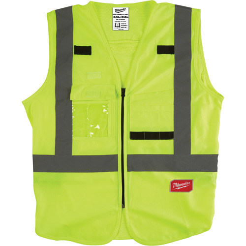 Safety Vest, High Visibility Lime-Yellow, Medium/Small Groupe Belzile Dickner