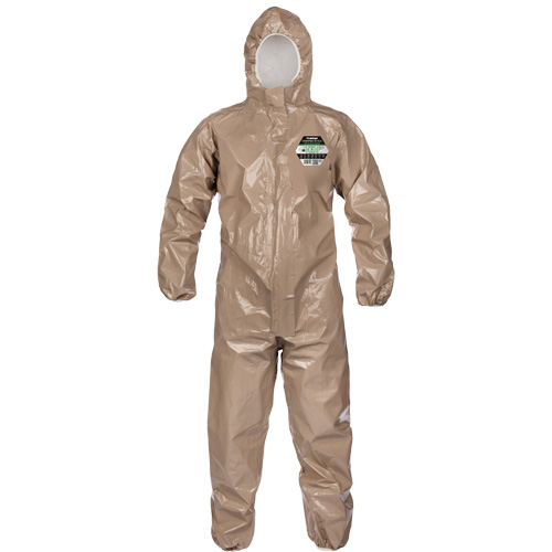 Coveralls, ChemMax 4 Plus, Large, Brown Groupe Belzile Dickner
