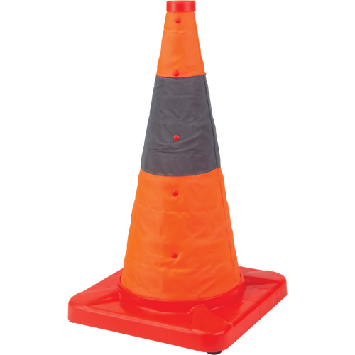 C&ocirc;ne de signalisation repliable, 18" h, Orange Groupe Belzile Dickner