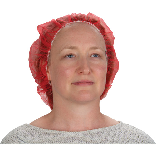 Bonnets bouffants, Polypropyl&egrave;ne, 21", Rouge Groupe Belzile Dickner