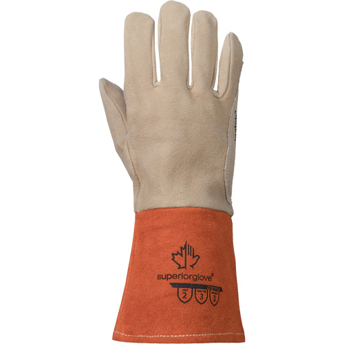 Gants de soudage TIG, Cuir fleur de daim, Taille Moyen Groupe Belzile Dickner