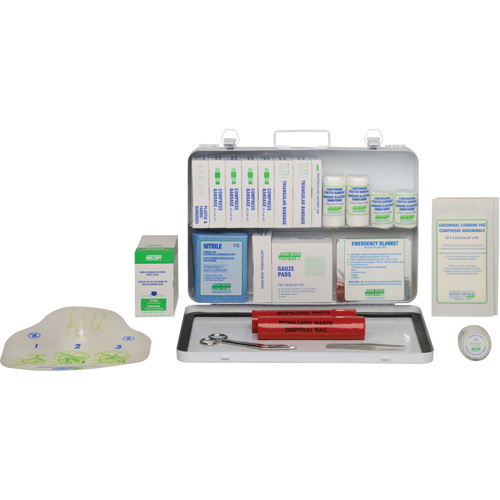 First Aid Kit, Meets CSA Z1220-17 Type 2 Low-Risk Environment, Medium (26-50 Workers) Groupe Belzile Dickner