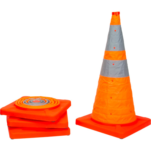 C&ocirc;ne de signalisation repliable, 28" h, Orange Groupe Belzile Dickner
