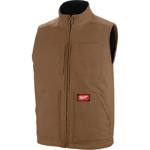 Heavy-Duty Sherpa-Lined Vest, Men's, Small, Brown Groupe Belzile Dickner