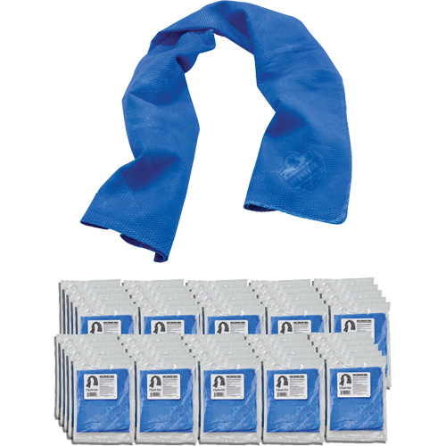 Serviette de refroidissement par &eacute;vaporation Chill-Its 6602, Bleu Groupe Belzile Dickner